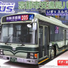 Aoshima 041222 Kyoto-Shi Kotsukyoku-Bus - Isuzu Erga Non-Step (Low floor) 1:32