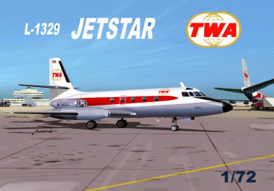 Mach 2 MACHGP090 Lockheed L-1342 Jetstar TWA 1/72