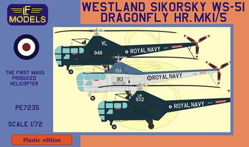 Lf Model P7235 Westland Sikorsky WS-51 Dragonfly HR.Mk.1/5 1/72