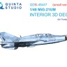 Quinta Studio QDS-48447 МиГ-21УМ (Trumpeter) (Малая версия) 1/48