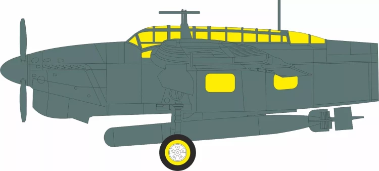 Eduard EX1127 Mask Barracuda TFace (TRUMP) 1/48