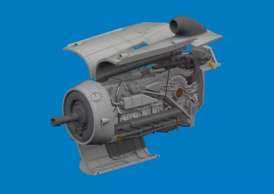 Eduard 672455 BRASSIN Bf 109K-4 engine PRINT (EDU) 1/72