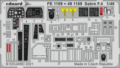 Eduard FE1189 Sabre F.4 (AIRF) 1/48
