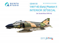 Quinta studio QD48130 F-4D ранний (для модели ZM SWS) 3D Декаль интерьера кабины 1/48