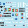 Star Decals 35-C1218 Indochine # 3. The Foreign Legion - Regiment Etranger Cavalerie.M29C Weasel, M3A1 White Scout Car, M8 Greyhound, M5A1 Stuart, LVT-4 and LVT(A)-4 Alligator 1/35