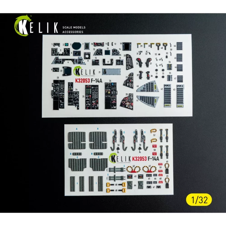 Reskit K32053 F-14A - interior 3D (TAM) 1/32