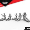 Temp Models 48114 Пилоты Вкс Рф. Полетная Поза. Набор №4 1/48