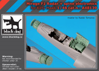 Blackdog A48139 Mirage F1 radar+spine electronics (KITTYH) 1/48