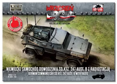 First To Fight FTF-72110 Sd.Kfz.247 Ausf. B German comm. car w/ radio 1/72