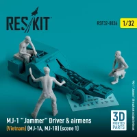 Reskit F32036 MJ-1 Driver&airmens (Vietnam) scene 1 (3 pcs) 1/32