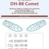 Peewit PW-M72144 1/72 Canopy mask DH-88 Comet (KPM)