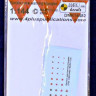 4+ Publications DMK-14482 1/144 Decals Eject.seat warning triangles (2 sets)