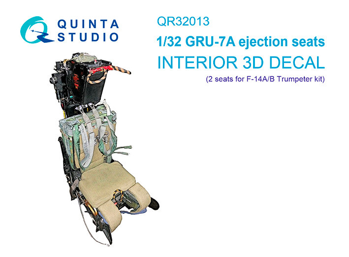 Quinta studio QR32013 Катапультируемые кресла GRU-7A (2шт), для F-14A/B (Trumpeter) 1/32
