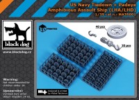 Black Dog MA35001 US NAVY tiedown+padaye (LHA/LHD) (3D-Printed) 1/35