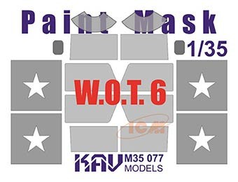 KAV M35077 W.O.T. 6 (ICM 35507) Окрасочная маска на остекление 1/35