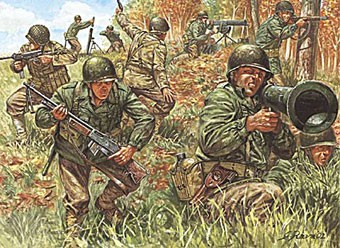 Italeri 06046 Солдаты American Infantry WWII 1/72