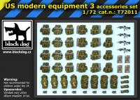 BlackDog T72011 US modern equipment 3 accessories set 1/72