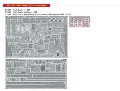 Eduard BIG05354 1/350 HMS Exeter (TRUMP)