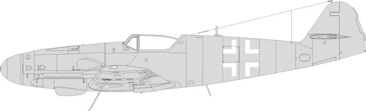 Eduard EX985 Mask Bf 109K national insignia (EDU) 1/48