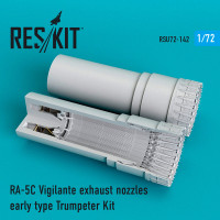 Reskit RSU72-0142 RA-5C Vigilante exhaust nozzles early type for Trumpeter Kit 1/72