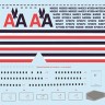 F-rsin Plastic FRP4080 Airbus A300-600 American Airlines silk-screened decals (includes Revell RV4206 Beluga parts) 1/144