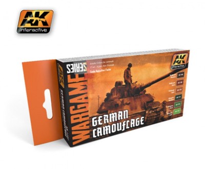 AK Interactive AK-01167 Набор акриловых красок для немецкого камуфляжа