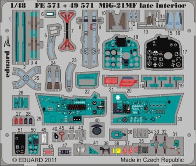 Eduard 49571 MiG-21MF late interior S.A.