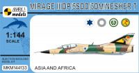 Mark 1 Model 144133 Mirage IIIDP/5SDD/5DM/NESHER T (4x camo) 1/144
