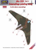 Lf Model M72157 Mask Ho 229 2-color green camouflage painting 1/72