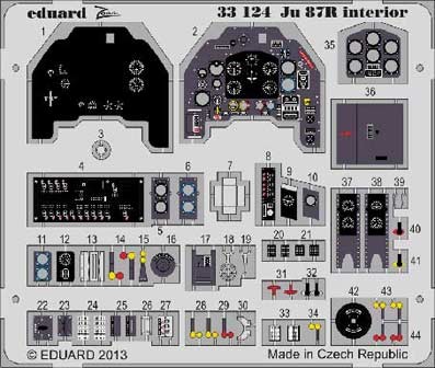 Eduard 33124 1/32 Фототравление Ju 87R interior S.A.