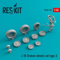 Reskit RS48-0225 J-35 Draken Type 3 wheels (HAS/EDU) 1/48