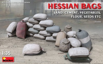 MiniArt 35586 Hessian Bags - sand, cement etc. (30 pcs.) 1/35