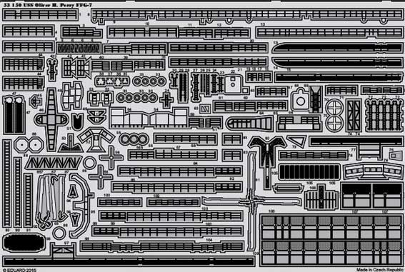 Eduard 53150 USS Oliver H. Perry FFG-7 1/350