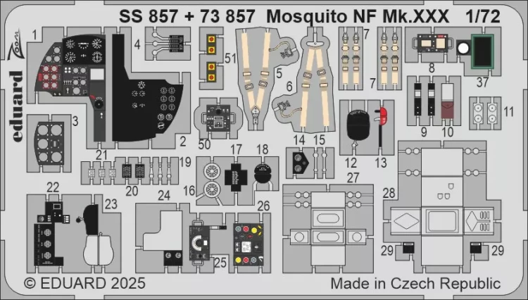 Eduard SS857 Mosquito NF Mk.XXX (SP.HOBBY) 1/72