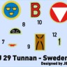 Miniwing MINI083 Saab J-29F TUNNAN (Swedish/Austrian) 1/144