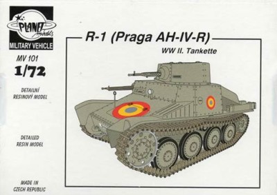 Planet Models MV72101 R-1 (Praga AH-IV-R) WWII Tankette 1/72