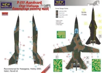 Lf Model M72144 Mask F-111 Aardvark o.Vietnam Camo Painting 1/72