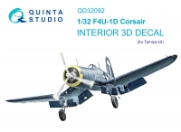 Quinta studio QD32092 F4U-1D (Tamiya) 3D Декаль интерьера кабины 1/32