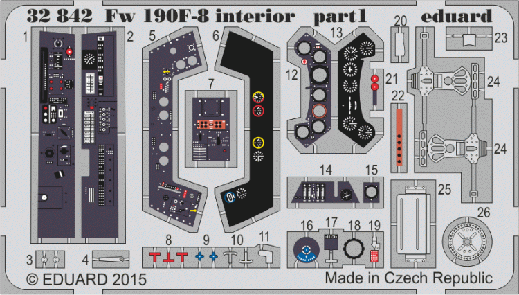 Eduard 32842 Fw 190F-8 interior S.A. 1/32