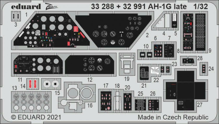 Eduard 33288 AH-1G late (ICM) 1/32