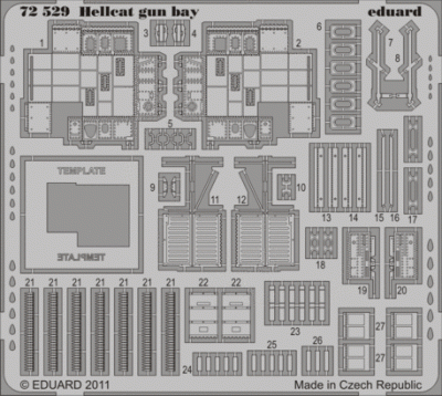 Eduard 72529 Hellcat gun bay 1/72