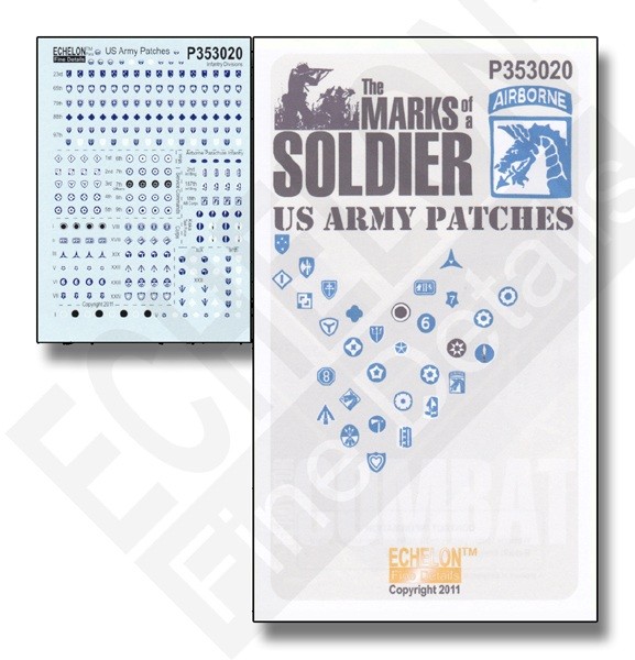 Echelon FD P353020 U.S. Army Patches 1/35