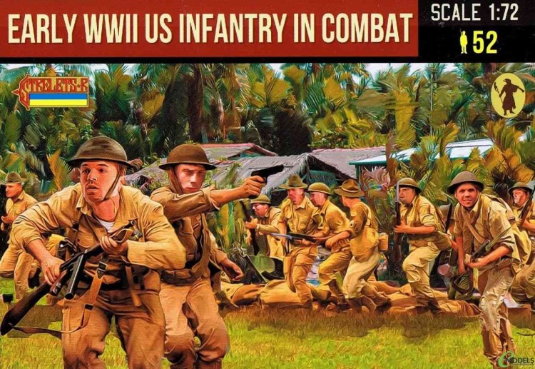 Strelets STRM159 Early WWII US Infantry in Combat	WWII 1/72