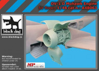 BlackDog A48063 OV-1 D Mohawk - engine (RDN) 1/48