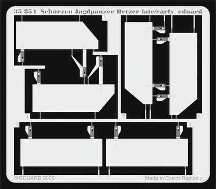 Eduard 35854 Schurzen Jagdpanzer Hetzer EDU