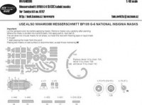 New Ware NWA-M0386 1/48 Mask Bf 109 G-6 BASIC (TAM 61117)
