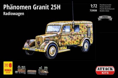 Attack Hobby 72938 Phanomen Granit 25H Radiowagen (w/ resin&amp;PE) 1/72