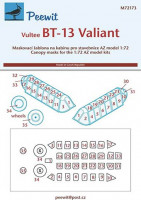 Peewit PW-M72173 1/72 Canopy mask Vultee BT-13 Valiant (AZ MODEL)
