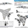 Foxbot Decals FBOT72071 Digital Falcons: Mikoyan MiG-29 9-13 1/72