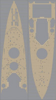 Pontos model 35008WD1 HMS King George V Wooden Deck set 1/350